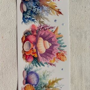 UVDTF Colorful Seashell and Coral Sticker Sheet